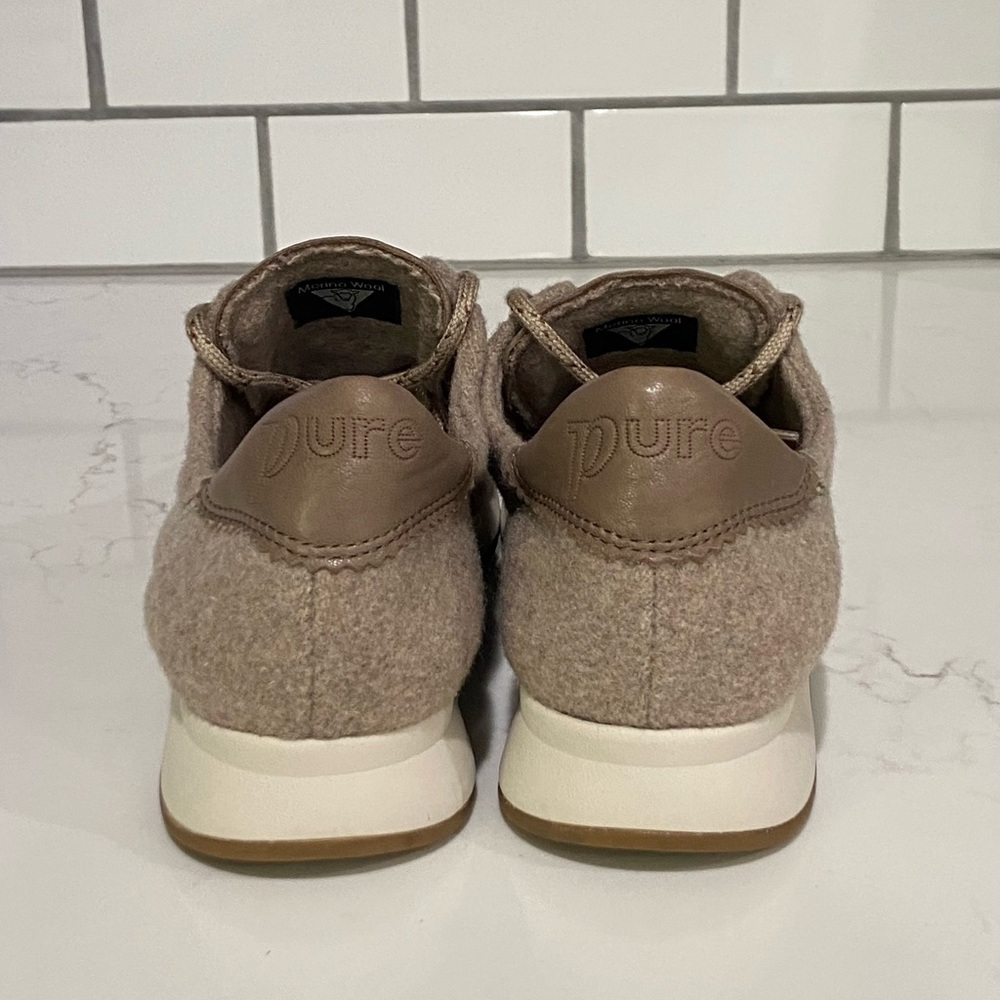 Paul Green Size 4 US Size 6.5 Kalista Merino Wool Leather Luxury Sneaker - Picture 5 of 16